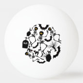 Halloween Skeletons Macabre Dance Pingpongbal (Achterkant)