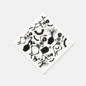 Halloween Skeletons Macabre Dance Servet (Hoek)