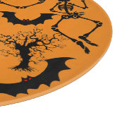 Halloween Skeletons Macabre Dance Snijplank (Hoek)