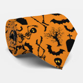Halloween Skeletons Macabre Dance Stropdas (Opgerold)