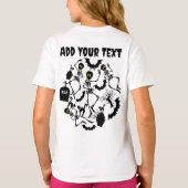 Halloween Skeletons Macabre Dance T-shirt (Achterkant)