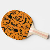 Halloween Skeletons Macabre Dance Tafeltennisbatje (Zijkant)