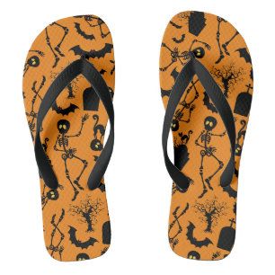 Halloween Skeletons Macabre Dance Teenslippers