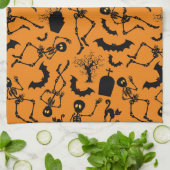 Halloween Skeletons Macabre Dance Theedoek (Gevouwen)