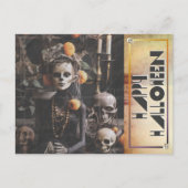  Halloween Skeleton's Midnight Vigil Feestdagenkaart (Voorkant)