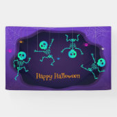 Halloween Skeletons Spandoek (Horizontaal)