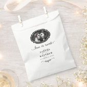 Halloween Skeletons Zwart & Wit Liefde is Zoet Bedankzakje (Geknipt)