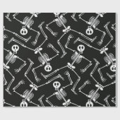 Halloween Skeletpatroon inpakpapier (Vlak)