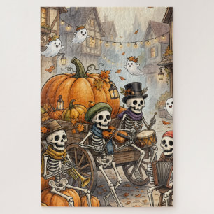 Halloween Skeletpuzzel Schattige Griezeltje Pomp Legpuzzel