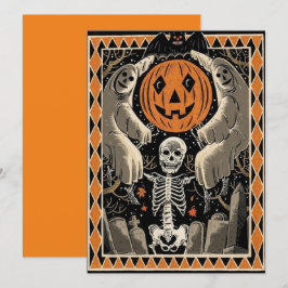 Halloween Skeletspasjes en pompoenen