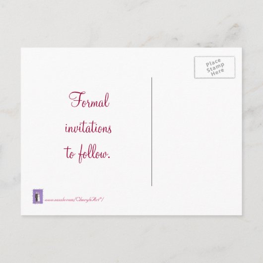 Halloween Skeletten Bewaar de datum Bruiloft Brief Aankondigingskaart (Achterkant)