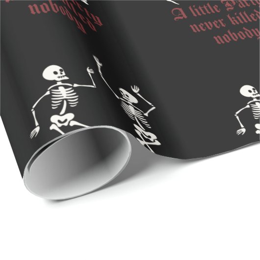 Halloween-skeletten Cadeaupapier (Rol Hoek)