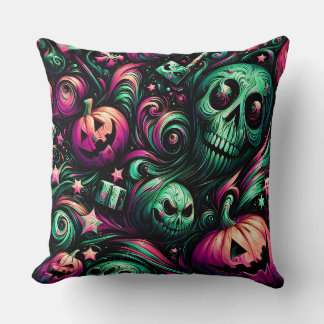 HALLOWEEN ~ SKELETTEN ~ Griezeltanden, pompoenen~ Kussen