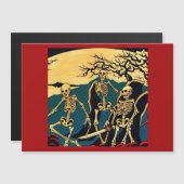 Halloween - Skeletten Houtsnede 4 (Voorkant / Achterkant)