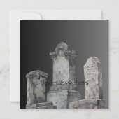 Halloween skeletten in Petten voor griezelig seizo Kaart (Achterkant)