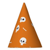 Halloween skeletten leuk naadloos patroon feesthoedjes (Rechts)