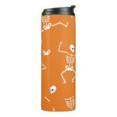 Halloween skeletten leuk naadloos patroon thermosbeker (Gedraaid links)
