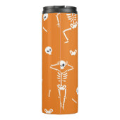 Halloween skeletten leuk naadloos patroon thermosbeker (Achterkant)