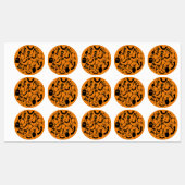 Halloween skeletten macabere dans labels (Vel)