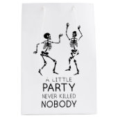 Halloween-skeletten Medium Cadeauzakje (Voorkant)