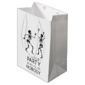 Halloween-skeletten Medium Cadeauzakje (Voorkant Gekanteld)