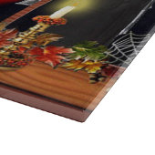 Halloween Skeletten, pompoenen en katten Snijplank (Hoek)