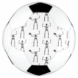 Halloween-skeletten, snoep of een poets, boe voetbal