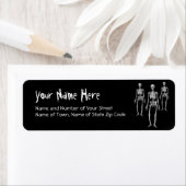 Halloween Skeletten Terug van de Doden Etiket (Insitu)