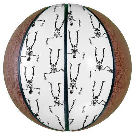 Halloween Skeletten, Trick or treat, Boo Basketbal (Verticaal)