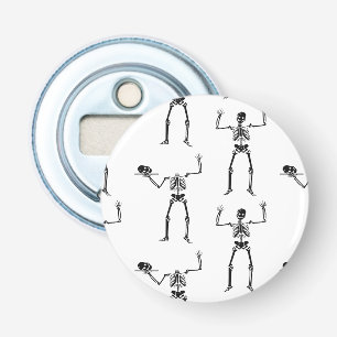 Halloween Skeletten, Trick or treat, Boo Button Flesopener