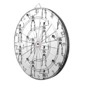 Halloween Skeletten, Trick or treat, Boo Dartbord (Voorkant Rechts)