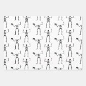 Halloween Skeletten, Trick or treat, Boo Inpakpapier Vel (Voorkant)