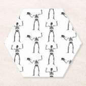 Halloween Skeletten, Trick or treat, Boo Kartonnen Onderzetters (Voorkant)