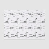 Halloween Skeletten, Trick or treat, Boo Tissuepapier (Voorkant)