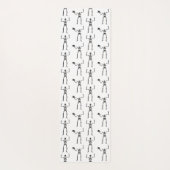 Halloween Skeletten, Trick or treat, Boo Yogamat (Achterkant)