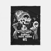 Halloween Skin Care Esthetician Skeleton Skin Esth Fleece Deken (Voorkant)