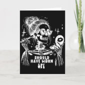 Halloween Skin Care Esthetician Skeleton Skin Esth Kaart (Voorkant)