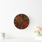 Halloween Skon on Eerie Background Wall Clock Ronde Klok (Huis)