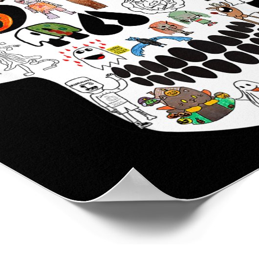 Halloween Skull 2025  Poster (Hoek)