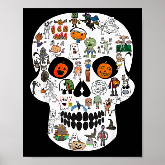 Halloween Skull 2025  Poster (Voorkant)