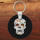 Halloween Skull 2025  Sleutelhanger (Voorkant)