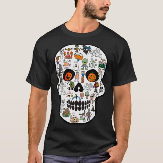 Halloween Skull 2025  T-shirt (Voorkant)