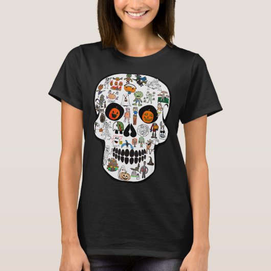 Halloween Skull 2025  T-shirt (Voorkant)