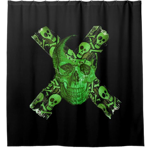 Halloween Skull #2 Douchegordijn (Voorkant)