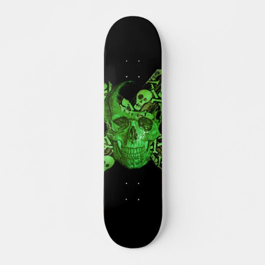 Halloween Skull #4 Persoonlijk Skateboard (Voorkant)