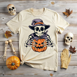 Halloween skull, a macabre hug t-shirt