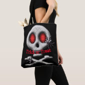 Halloween Skull and Spiders Trick or treat Tote Bag (Dichtbij)