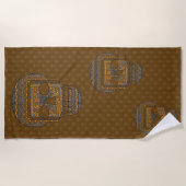 Halloween Skull Beach Towel Strandlaken (Voorkant)