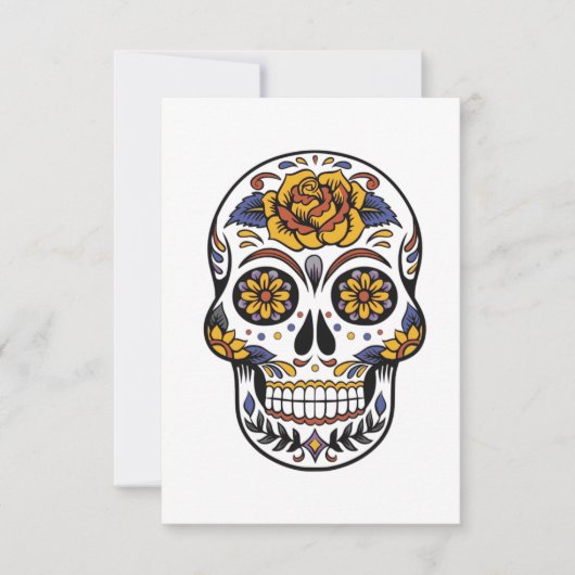 Halloween Skull Bedankkaart (Voorkant)