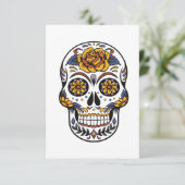 Halloween Skull Bedankkaart (Staand voorkant)